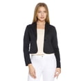 thumbnail image 1 of Blazer Corto Mujer Moda Formal Manga Larga Negro Detalle Botón Delantero 550415 negro CH INCÃGNITA 550415, 1 of 5