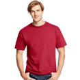 thumbnail image 1 of Hanes Mens ComfortSoft 4-Pack Crewneck T-Shirts, L, Deep Red, 1 of 4