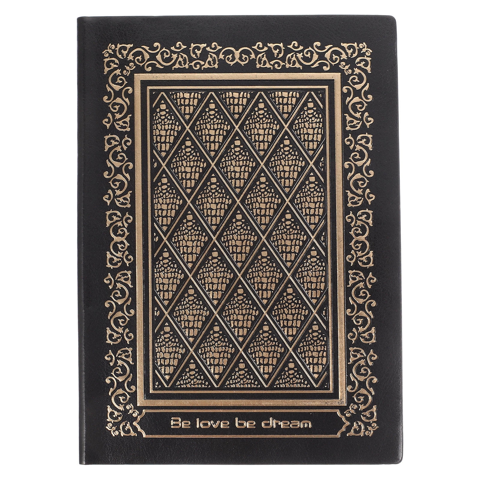 WEUVEB Vintage Embossed Diary Notebook with Elegant Cover for Journaling and Note Taking