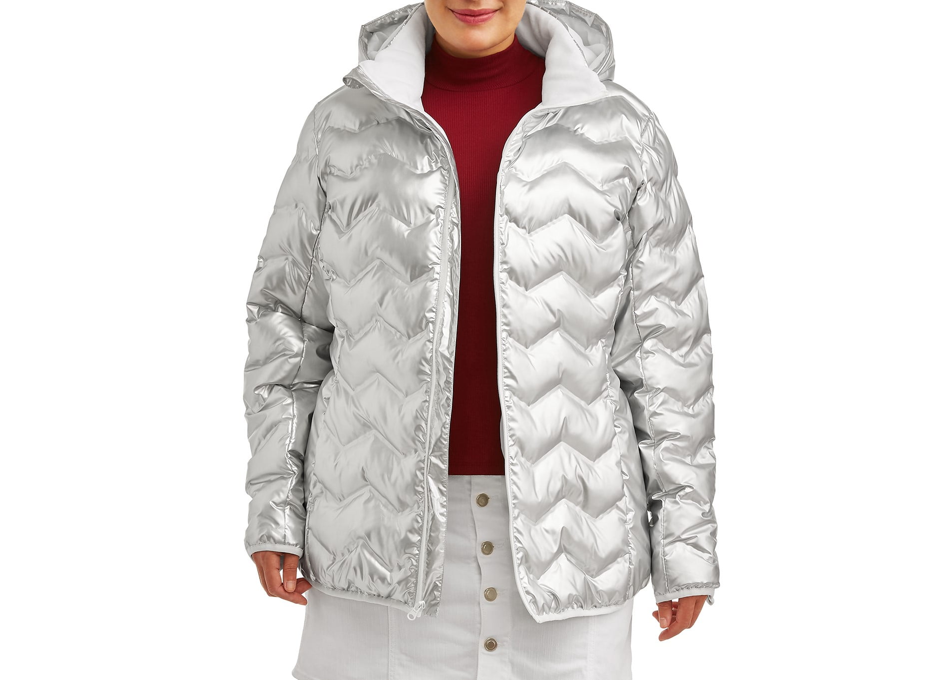 walmart plus size puffer coats