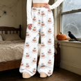 thumbnail image 5 of White Fall, Autumn, & Halloween Themed Pajama Pants Womens Halloween Pajamas Pants Cute Magical Pajama Soft Long Bottoms Women Fall Pjs S, 5 of 6