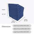 thumbnail image 7 of EliteShield Boat Center Console Cover Medium Size Fits Up To 40"W X 30"D X 44"H Navy Color, 7 of 7