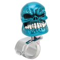 thumbnail image 1 of Skull Steering Wheel Knob for Cars, Trucks, Tractors, Boats, Blue, 1 of 3