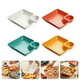 thumbnail image 3 of LABELEPH Small Serving Plates Assorted Color 4Pcs 7.2X7.2X1.6In, 3 of 6
