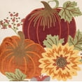 thumbnail image 3 of CF Home 16" x 16" Pumpkins Sunflower Chain Stitch Fall Throw Pillow, 3 of 5