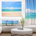 thumbnail image 1 of Cloudy Horizon Over Beach - Seashore Photo Canvas Print, 1 of 3