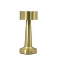 thumbnail image 1 of Lámpara de mesa de setas inalámbrica recargable LED para decoración de fiestas en el hogar, lámpara táctil, luz de ambiente para restaurante, bar, pub cafetería (oro rosa-mancuerna), 1 of 5