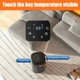 thumbnail image 4 of Mistaha Portable Electric Heater with Remote Control, 70° Oscillation, 3 Heat Settings, 1200W PTC Heating, 12H Timer, Touch Screen, Anti-Tip Design, for Home Office Desk Floor, Black, 110V US Plug, 4 of 6