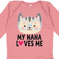 thumbnail image 4 of Inktastic Nana Loves Me Grandchild Girls Long Sleeve Baby Bodysuit, 4 of 5