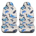 thumbnail image 1 of LAKIMCT Butterflies Hand Written Text Car Seat Covers Vehicle Front Seat Covers Universal Fit Seat Protector, 1 of 9