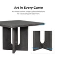 thumbnail image 5 of Furniture of America Cheri 54" Square Pedestal Dining Table, White Oak, 5 of 11