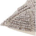 thumbnail image 2 of Surya Anders ADR-004 22 x 22" Square Cotton Pillow Cover in Taupe Brown/Cream, 2 of 4