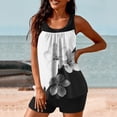 thumbnail image 1 of Bikinis Ensembles pour Femmes, Mode Dames Multicolore Rétro Imprimé Fleur Feuille Maillot de Bain Deux Pièces, 1 of 6
