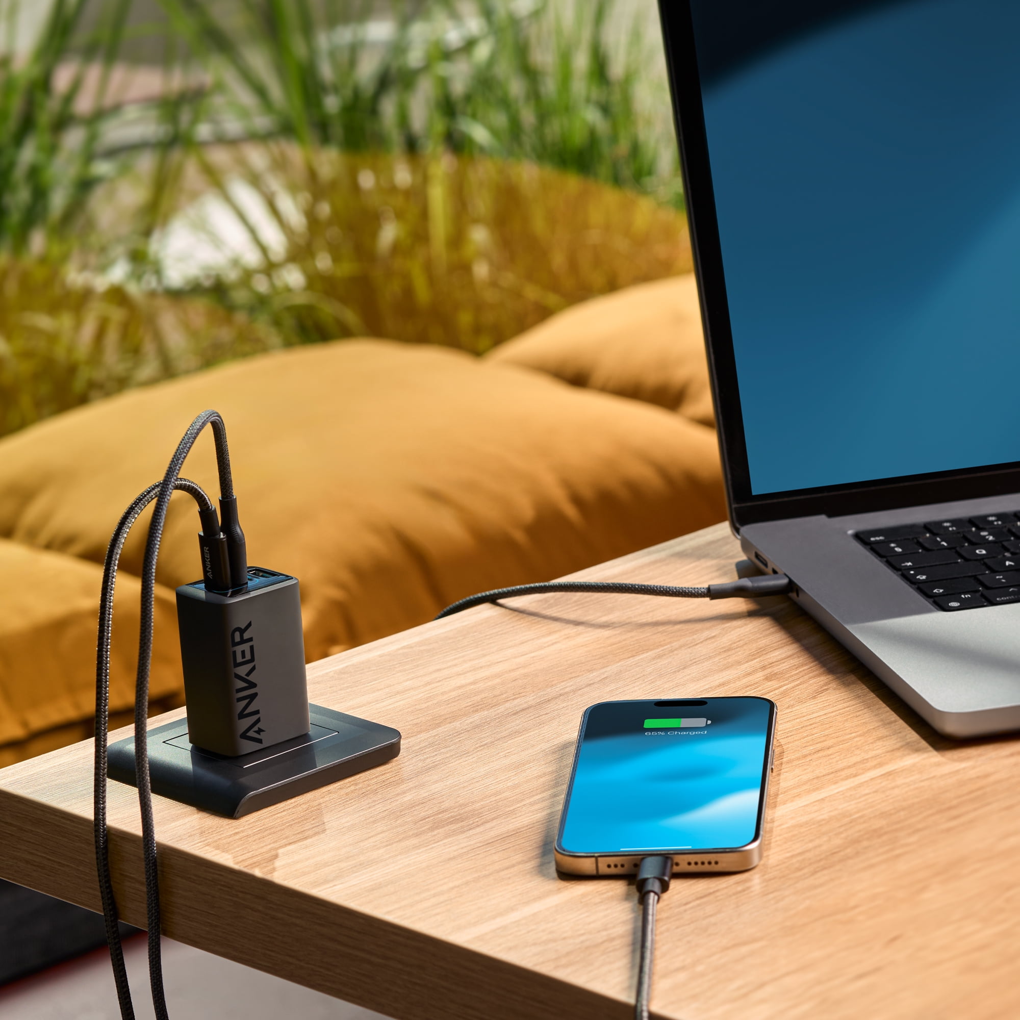 Anker 67W 3-Port Wall Charger (2 USB-C + 1 USB-A), Power Delivery Fast Charger