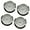 Arab Silver, variant on 4Pcs 55mm Quartzs Clock Inserts with Arabic or Roman Numerals for Clockmakers and Collectors Craft Projects Accessories