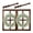 Large Brown, variant on Wood Window Frame Wreath Arrows Wall Decor Set Of 2 Windows White Farmhouse Decoration