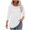 White, variant on fatyb Womens 3/4 Sleeve Eyelet Tops Crewneck Casual Loose Tunic Tops Lightweight Hollow out Tee Blouses