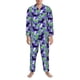 thumbnail image 3 of Fotbe Cute Halloween Pijama de Hombre con Estampado de Manga Larga, Conjunto de 2 Piezas, Ropa de Dormir Suave y Cómoda con Bolsillos-Medium, 3 of 7