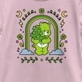 thumbnail image 2 of Girl's Care Bears St. Patrick's Day Good Luck Bear Green Rainbow Arch  Graphic Tee Light Pink Medium, 2 of 4