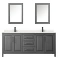 thumbnail image 6 of Wyndham Collection Wcv252580d-Vca-Med Daria 80" Free Standing Double Basin Vanity Set -, 6 of 7