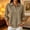 Khaki, variant on Polo Shirts For Women 3/4 Sleeve Collared Golf Shirts Fall Fashion 3 Button Lapel Breathable Work Blouses Casual Office Tops Dressy Business Casual Office Shirt