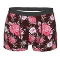 thumbnail image 4 of Goofa Rose Flowers Printed Men's Boxer Briefs Underwear, Moisture-Wicking Underwear, Trunk,Soft and Breathable Cotton Underwear-XX-Large, 4 of 9