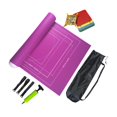 thumbnail image 3 of Estera enrollable de almacenamiento de rompecabezas, tablero de mesa, tapete protector de rompecabezas, tapete de fieltro, almohadilla de rompecabezas , 1500 piezas 1500 piezas violeta rojo, 3 of 7