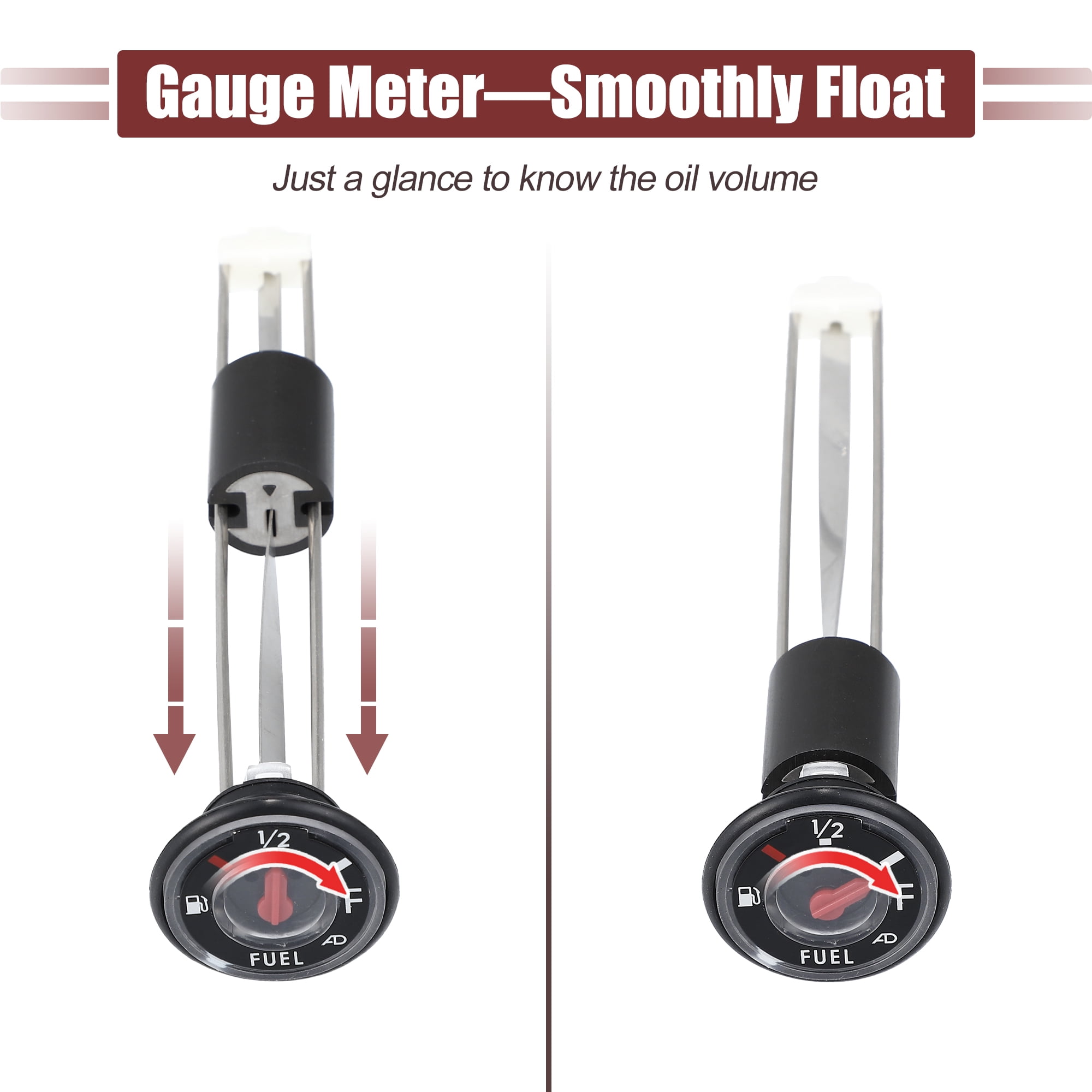 Unique Bargains ATV Fuel Gas Tank Level Gauge Meter for Kawasaki Bayou Prairie Models