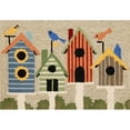 thumbnail image 1 of Liora Manne FTP12144144 Frontporch 1441-44 Birdhouses Multi 20 x 30 In. Area Rugs, 1 of 5