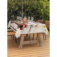 thumbnail image 3 of Outdoor Tablecloth with Umbrella Hole for Patio/Picnic/Party, Sunflower Truck Waterproof Table Cloth Rectangle Table Cover Washable, Yellow Floral Summer Botanical Elegant Pastoral (60"x 120"), 3 of 8