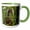 Green/White, variant on 3drose, West Mexican Chachalaca in Sayulita, Mexico, 11oz Two-tone Green Mug