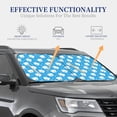 thumbnail image 4 of Honeii Cute Polar Bear Print Foldable Car Sun Shade for Windshield, 2-Piece UV Protection Shade, Protects Car Interior, Ideal for Cars, Trucks, SUVs-Large, 4 of 6