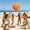Orange, variant on Inflatable Beach Balls,Polka Dot Beach Balls Floaters,Heavy Duty Vinyl Floatation Pool Toys for Pool Beach Party,UV Resistant Pool Décor