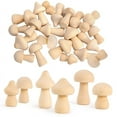 thumbnail image 1 of 30 Piezas de Setas de Madera Sin Terminar, 6 TamañOs de Setas de Madera Natural para DecoracióN de Proyectos de Arte y Manualidades, 1 of 5