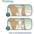 thumbnail image 6 of Teamoy 4 Pcs Reusable Wrap Diapers for Male Dogs, Washable Puppy Belly Band XL(25"-29"Waist) Black+ Gray+ Green+ Purple, 6 of 9