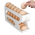 thumbnail image 3 of Dispensador Automático de Huevos Rodantes Soporte Automático 3 Niveles para Huevos Rodantes Contenedor de Almacenamiento de Huevos Que Ahorra Espacio para Rejilla de Refrigerador, 3 of 5