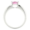 thumbnail image 4 of Solitaire Engagement Ring for Women - 1.5ct Simulated Pink Diamond in 14K White Gold Promise Ring, 4 of 6