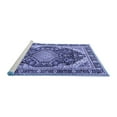 thumbnail image 2 of Ahgly Company Machine Washable Indoor Round Persian Blue Traditional Area Rugs, 5' Round, 2 of 4