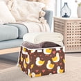 thumbnail image 5 of Cute Duck Walking Hearts Valentine Foldable Storage Bins with Lids Handles Collapsible Storage Containers Tote Boxes 16.5 x 12.6 x 11.8 inches, 5 of 7