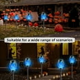 thumbnail image 6 of 4 Pack Outdoor Solar Flame Light,Solar Lights Outdoor for Garden Decorations with Flickering Flame,IP65 Waterproof Solar Powered Yard Lights Torch Light for Lawn Patio Pathway (Blue), 6 of 17