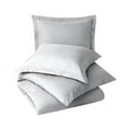thumbnail image 2 of Splendid - Luxurious Quality 2 PC 1800 Series Microfiber Duvet cover set (Solid White, Twin)- Easy to care, Super Soft & Durable - Zippered Closure with Corner Ties, 2 of 4