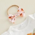 thumbnail image 6 of Cjfdfy Newborn Baby Girl Western Cowgirl Fall Outfit New To The Herd Highland Cow Print Long Sleeve Romper With Skort Headband Stockings Infant Farm Fall Winter Clothes Set, 6 of 9