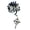 Black, variant on Crown of Thorns Rosary with Crystal Beads