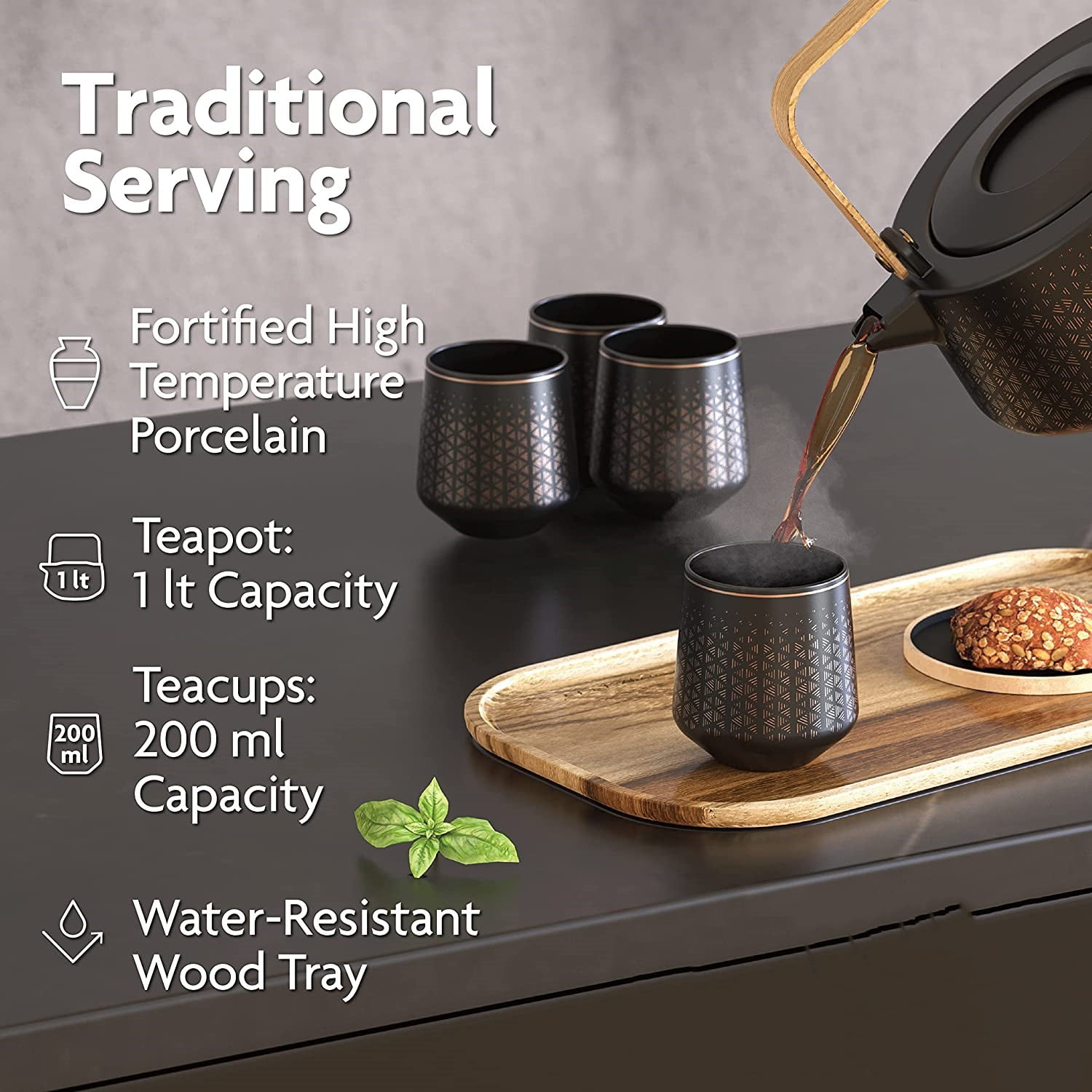 Viant〓 Luxury Tea Party Set. Complete with Automatic Tea Maker w 並行輸入品 Vianté Luxury Tea Party Set. Complete with Automatic Tea Maker