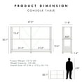 thumbnail image 5 of Quincy 30.1 in. Tall Wood 4-Shelf Modular Shelving Unit With Support Rods, 5 of 16