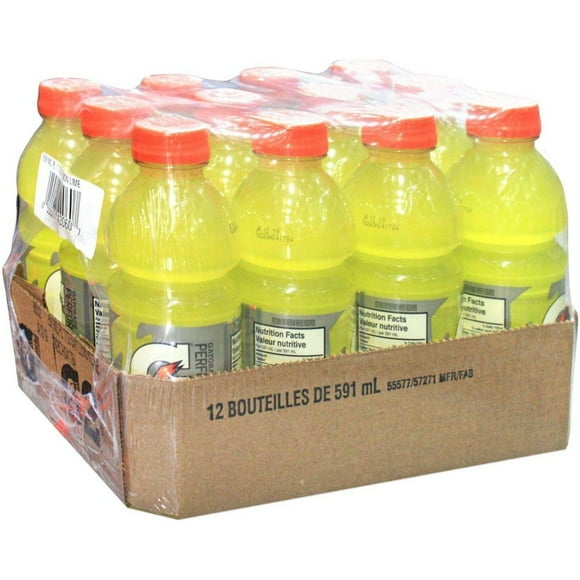 Gatorade Lemon Lime Sports Drink, 591ml Pack of 12