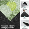 thumbnail image 3 of Green Floral and Petal Pattern Kitchen Rugs Sets Of 3,Kitchen Runner Rugs Non Skid Washable,Decorative Kitchen Floor Mats for Kitchen,Sink,Laundry,17"x30"+ 17"x47" + 17"x59", 3 of 6
