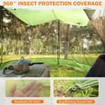 thumbnail image 3 of Large 18 x 11 FT Camping Tarp with Mosquito Net, Portable Hammock Tent Rainfly for Picnics, Backyards, Backpacking, Camping, 3 of 6