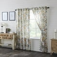 thumbnail image 2 of VHC Brands Wilder, Farmhouse Curtain Panels, Floral, Blue & Green, 84x40, Set of 2, 2 of 3
