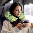 thumbnail image 6 of KLL Avocado And Tropical Palm Leaves Pattern Memory Foam Cervical Neck Pillow Versatile U-Shaped Pillows for Home/Office/Camping/Travelling/Soft Washable Cover, 6 of 8